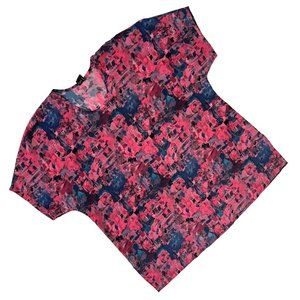 L-Kolttuoy (Finland) Art Nouveau Cupro Bias Bound French Sleeve Blouse (Missoni)